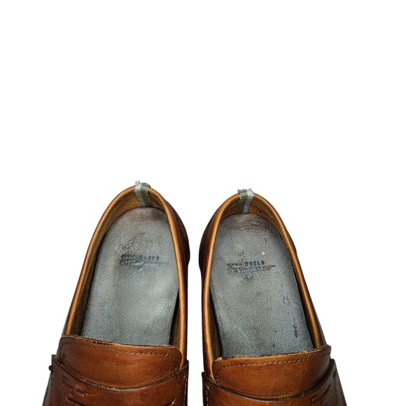 Salvatore Ferragamo Men\'s Brown Leather Penny‎ Loafers Dress Shoes Size 8 EE/EEE main image 9